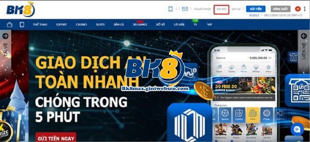 Những lưu ý khi gửi tiền tại nhà cái BK8 | BK8